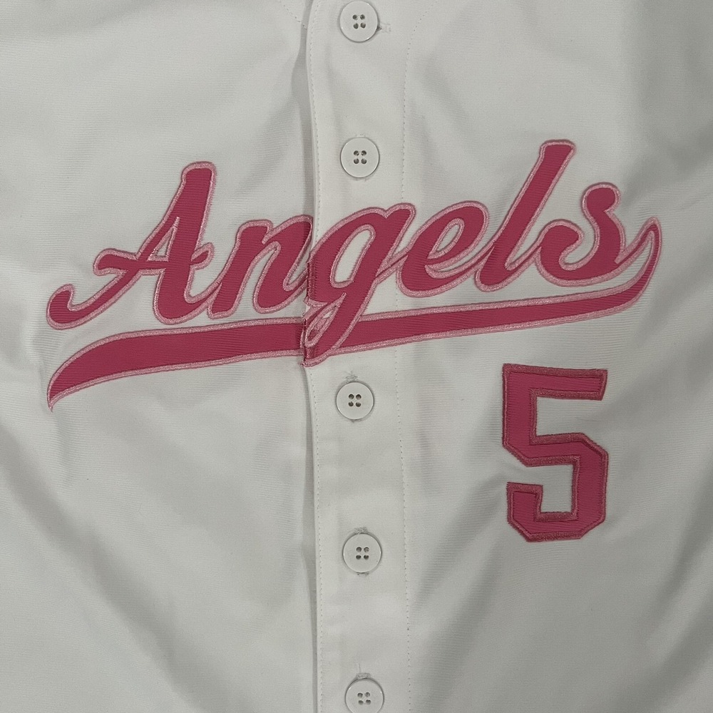 Adidias Womens Albert Pujols Mothers Day Pink Jersey Size XL Rare New With Tags - Picture 8 of 8